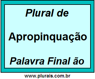 Plural de Apropinquação