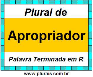 Plural de Apropriador