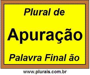 Plural de Apuração