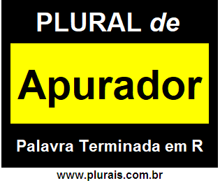 Plural de Apurador