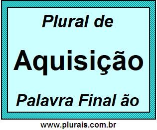 Plural de Aquisição