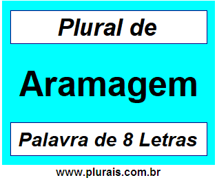 Plural de Aramagem