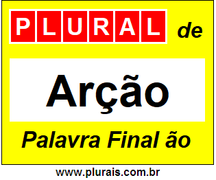 Plural de Arção