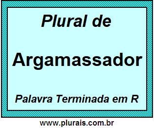 Plural de Argamassador