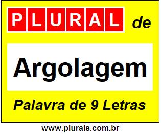 Plural de Argolagem