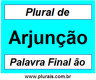 Plural de Arjunção