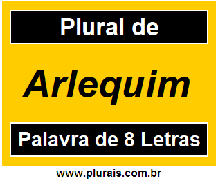 Plural de Arlequim