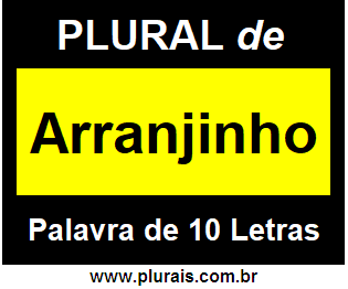 Plural de Arranjinho