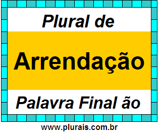 Plural de Arrendação