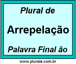 Plural de Arrepelação