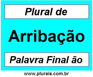 Plural de Arribação