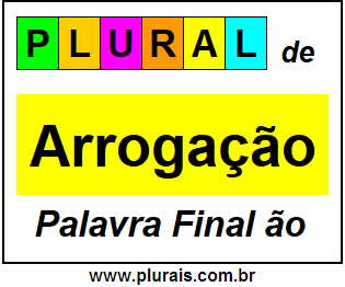 Plural de Arrogação