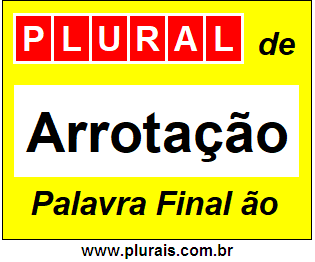 Plural de Arrotação