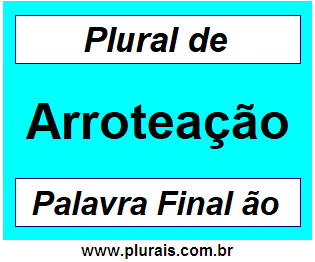 Plural de Arroteação