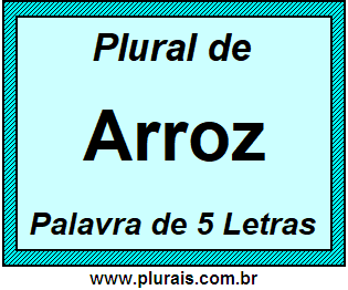 Plural de Arroz