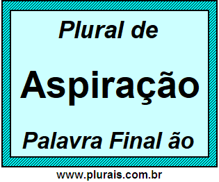 Plural de Aspiração