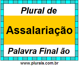 Plural de Assalariação