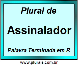 Plural de Assinalador