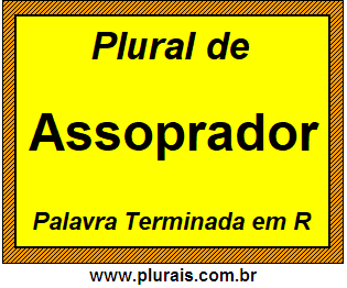 Plural de Assoprador