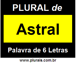 Plural de Astral
