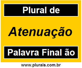 Plural de Atenuação