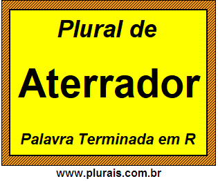 Plural de Aterrador