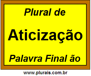 Plural de Aticização