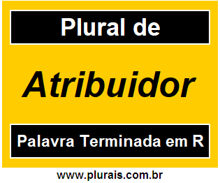 Plural de Atribuidor