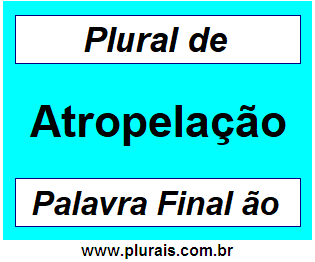 Plural de Atropelação