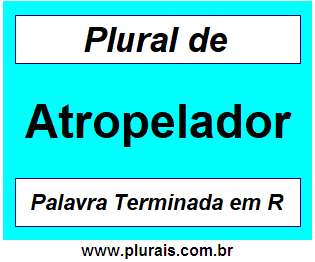 Plural de Atropelador