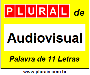 Plural de Audiovisual