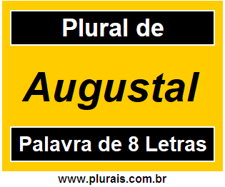 Plural de Augustal