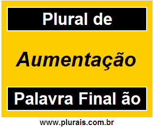 Plural de Aumentação