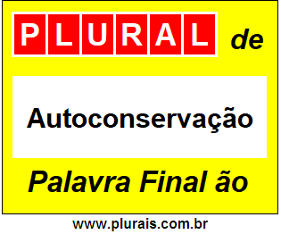 Plural de Autoconservação