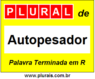 Plural de Autopesador