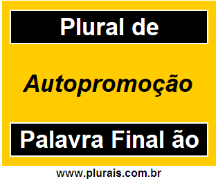 Plural de Autopromoção