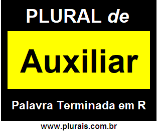 Plural de Auxiliar