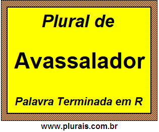 Plural de Avassalador