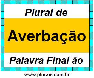 Plural de Averbação