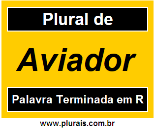 Plural de Aviador