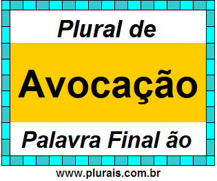 Plural de Avocação