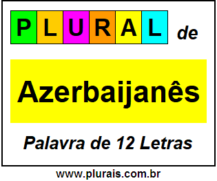 Plural de Azerbaijanês