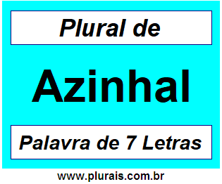 Plural de Azinhal