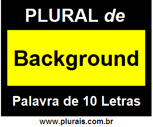 Plural de Background