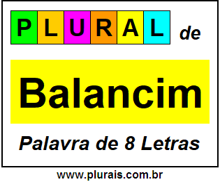 Plural de Balancim