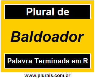 Plural de Baldoador