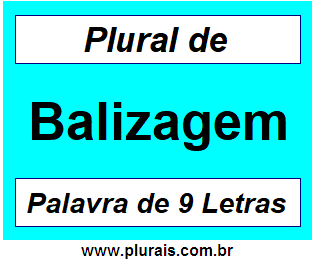 Plural de Balizagem