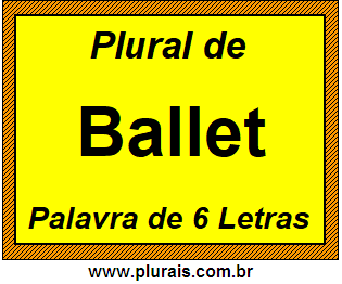 Plural de Ballet