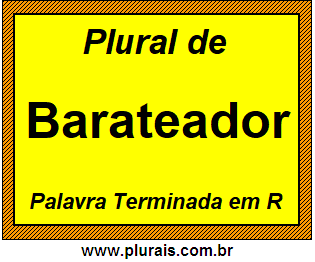 Plural de Barateador