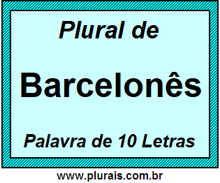 Plural de Barcelonês